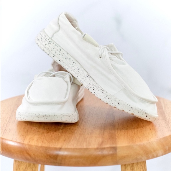 White Lace Up Comfy Shoes - Picture 2 of 6